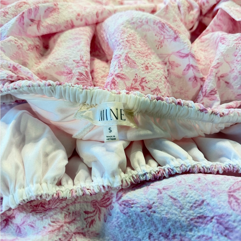 Mine Pink Floral Ruffled Dress - Picture 6 of 6
